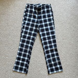 Black & White checkered high waisted pants